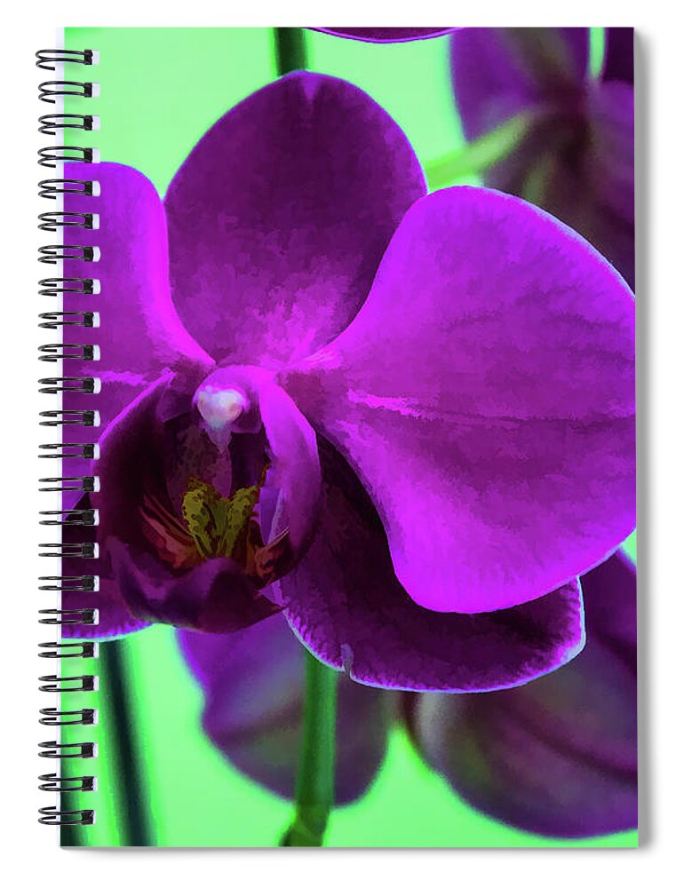 Exposed Spiral Notebook featuring the photograph Exposed Orchid by Roberta Byram
