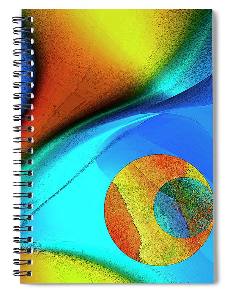 Expressed Spiral Notebook featuring the digital art Expressed desires by Leo Symon