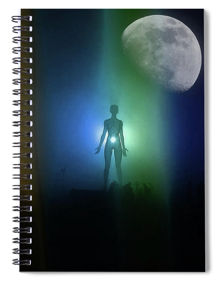 Extraterrestrial Spiral Notebook featuring the photograph Extraterrestrial Breath by Carl Moore