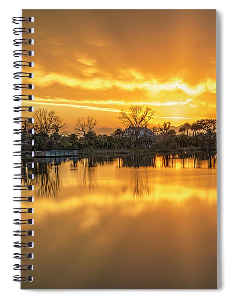 Sunsets Spiral Notebook featuring the photograph Extravaganza by DB Hayes