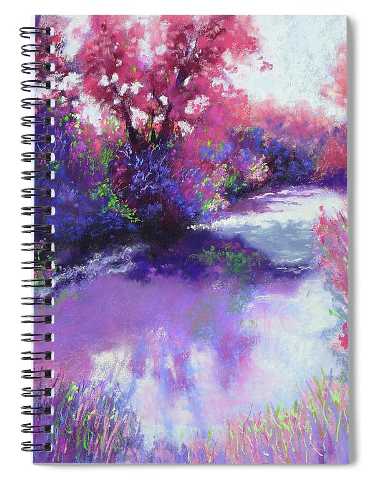 Impressionism Spiral Notebook featuring the painting Eye of the Beholder by Lisa Crisman
