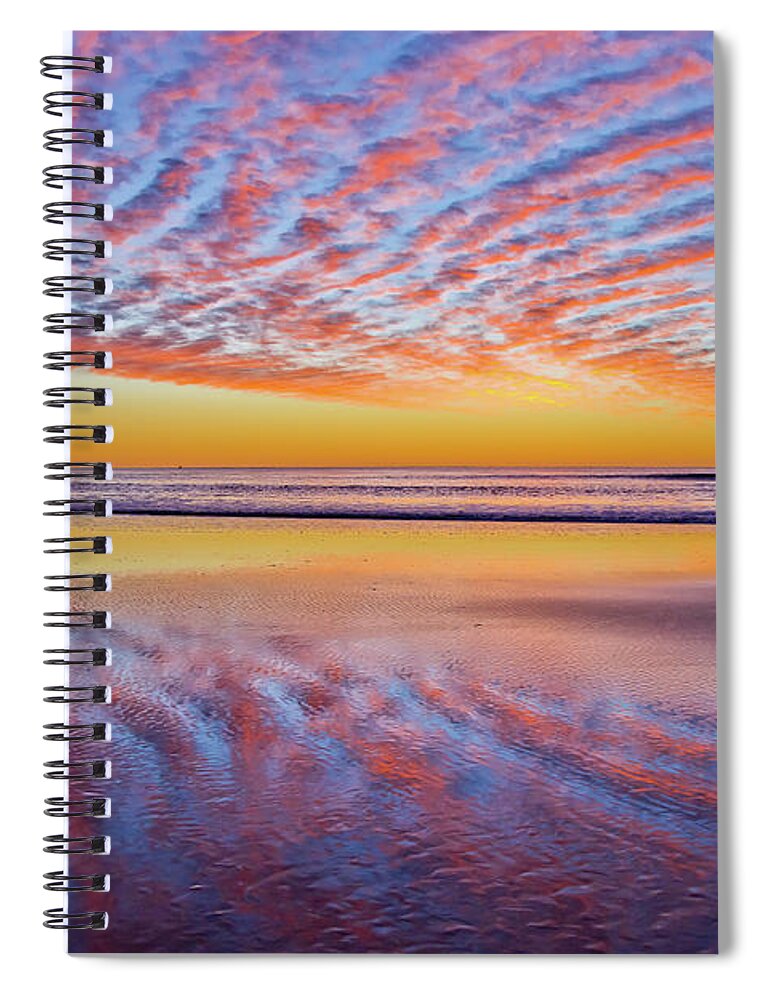 Epic Ocean Art Spiral Notebook featuring the photograph Eyes Are Open by Az Jackson
