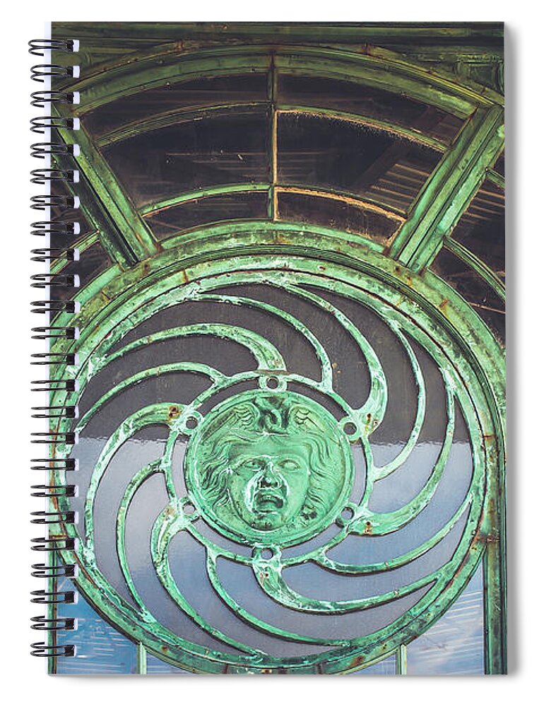 Asbury Park Spiral Notebook featuring the photograph Face in the Window by Colleen Kammerer