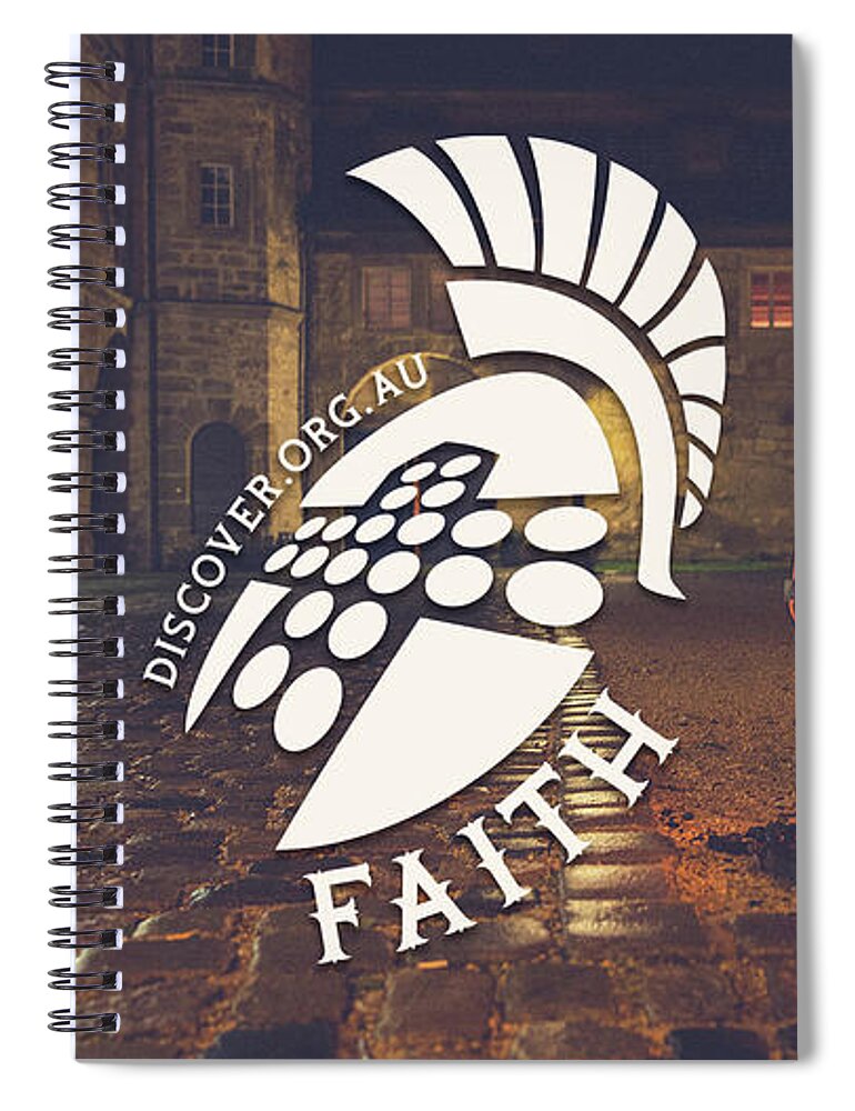  Spiral Notebook featuring the digital art Faith by Discover Ministries