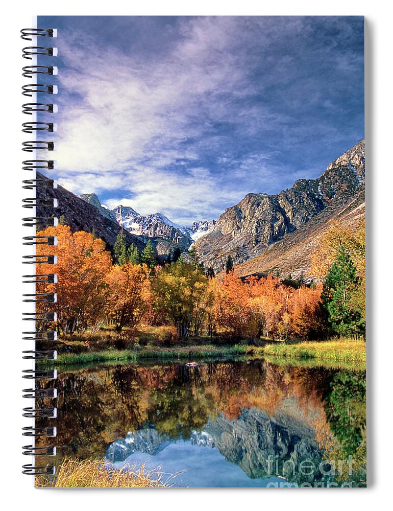 Dave Welling Spiral Notebook featuring the photograph Fall Color Middle Palisades Glacier Eastern Sierras Californ by Dave Welling