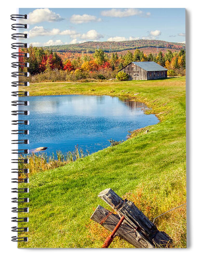 Fall Colors Spiral Notebook featuring the photograph Fall colors in Port Au Persil by Tatiana Travelways
