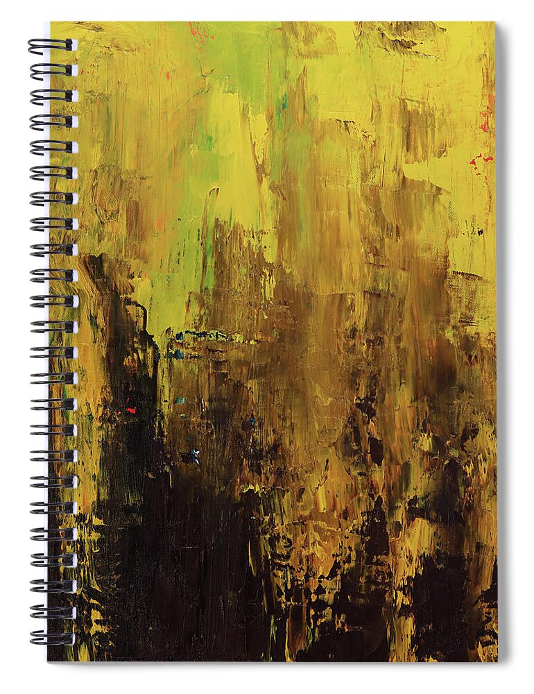 Nature Spiral Notebook featuring the painting Fall Dawn by Sv Bell