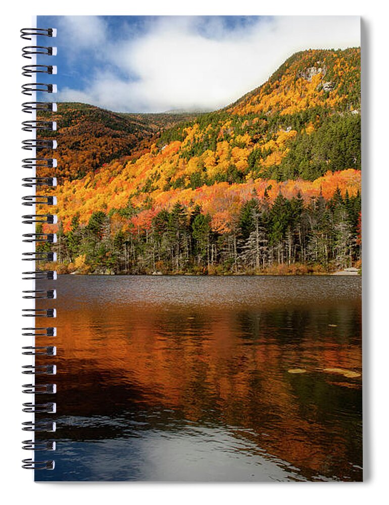 Beaver Pond New Hampshire In Fall Spiral Notebook featuring the photograph Fall Reflections Beaver Pond by Dan Sproul