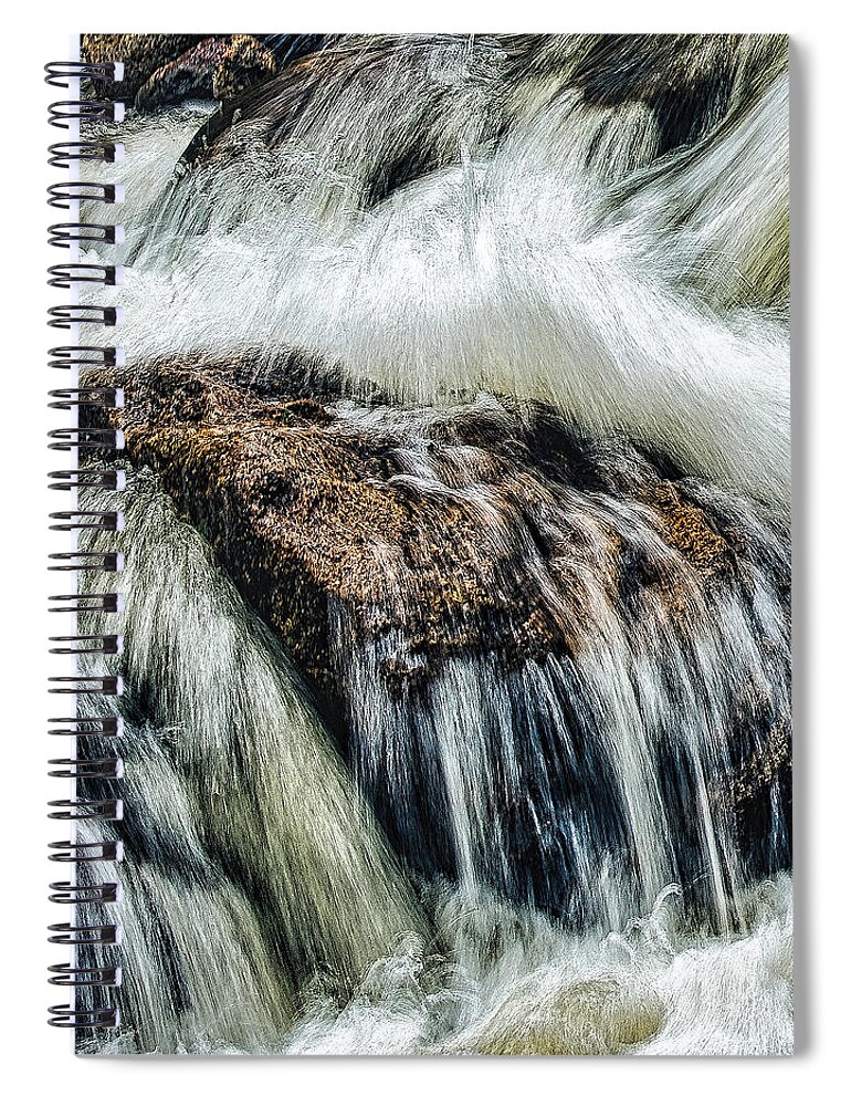 Falling Water Spiral Notebook featuring the photograph Falling by Jim Signorelli