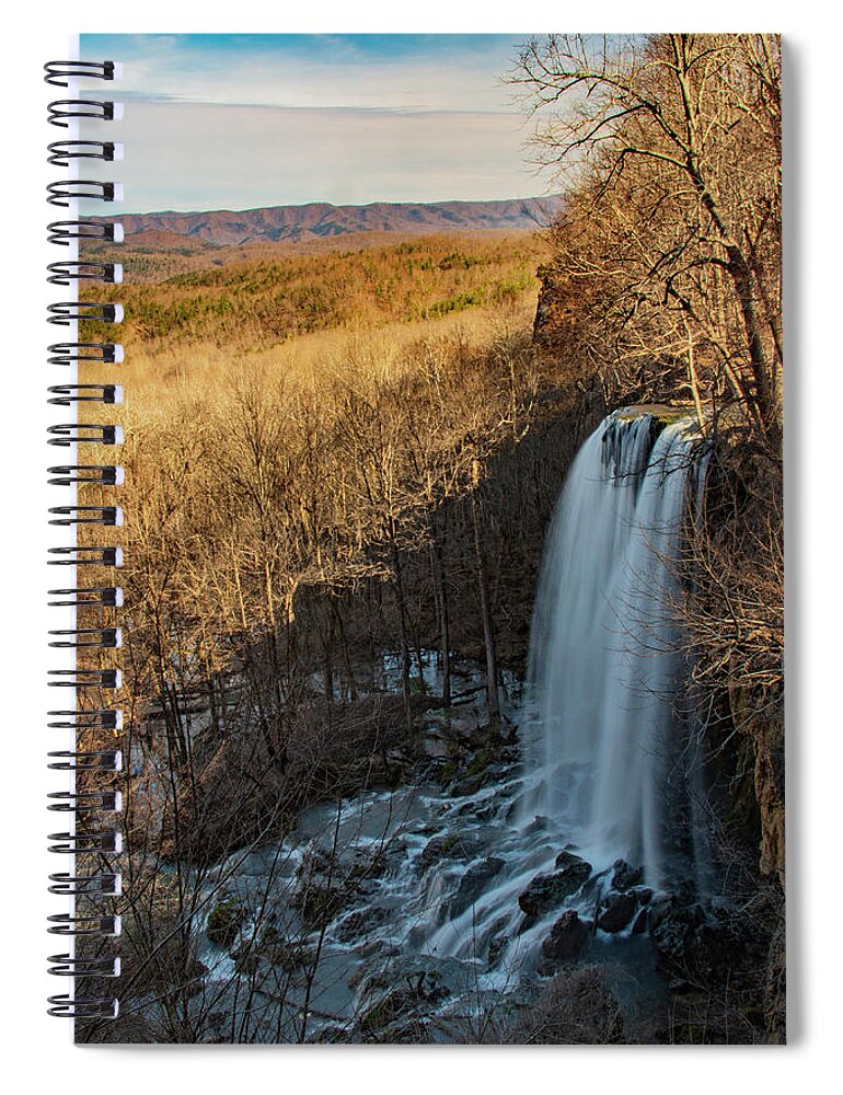 Falling Spring Falls Spiral Notebook featuring the photograph Falling Spring Falls by Melissa Southern