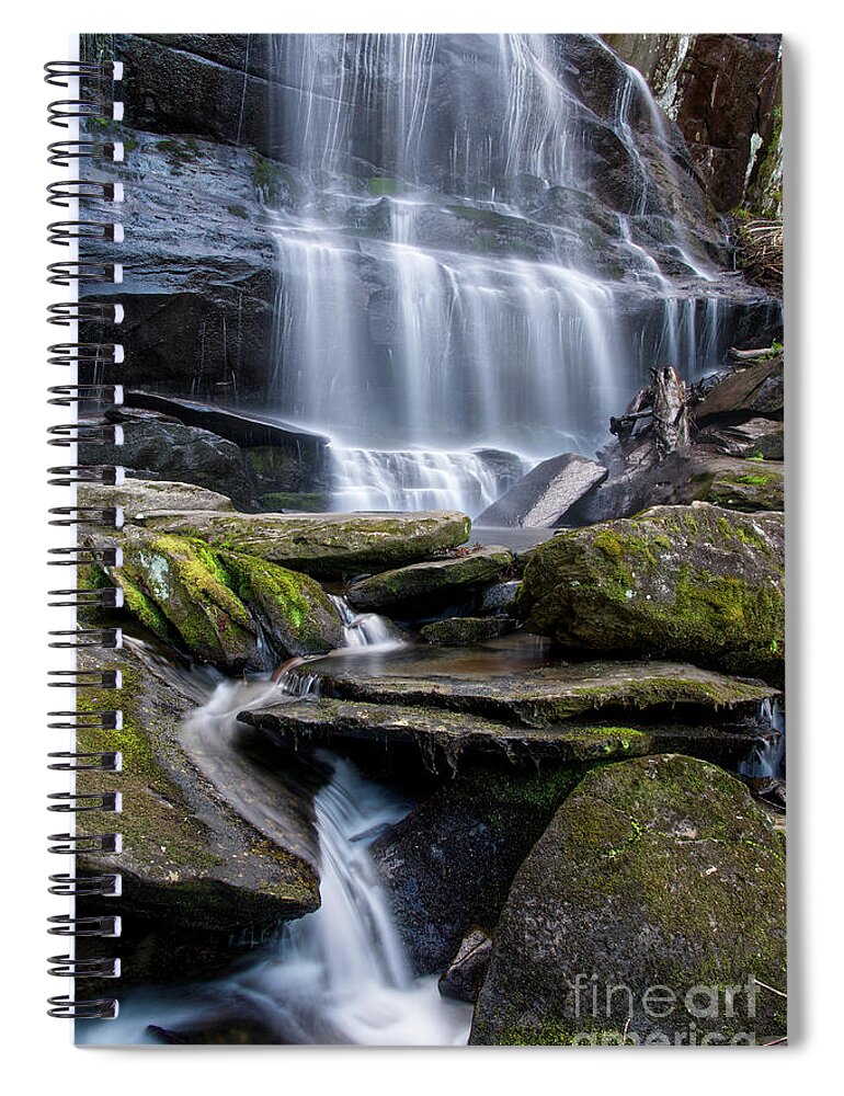 Adventure Spiral Notebook featuring the photograph Falls Branch Falls 15 by Phil Perkins