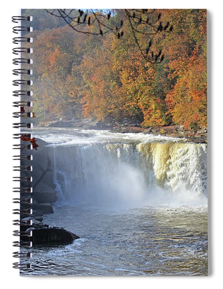 Waterfall Spiral Notebook featuring the photograph Falls Color by Gary Kaylor