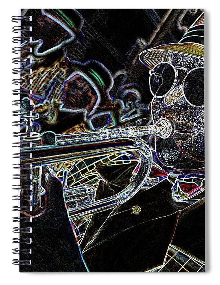 Digital Decor Spiral Notebook featuring the digital art Fancy Girl by Andrew Hewett