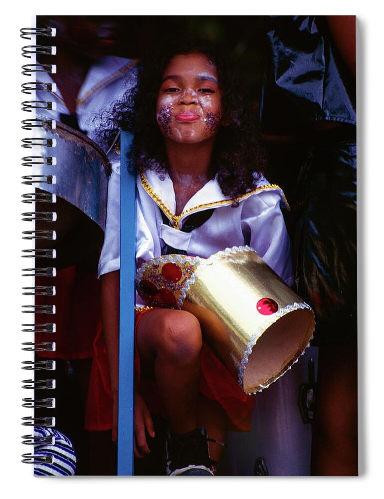 Trinidad Spiral Notebook featuring the photograph Fancy Sailor - Carnival, Trinidad and Tobago by Earth And Spirit