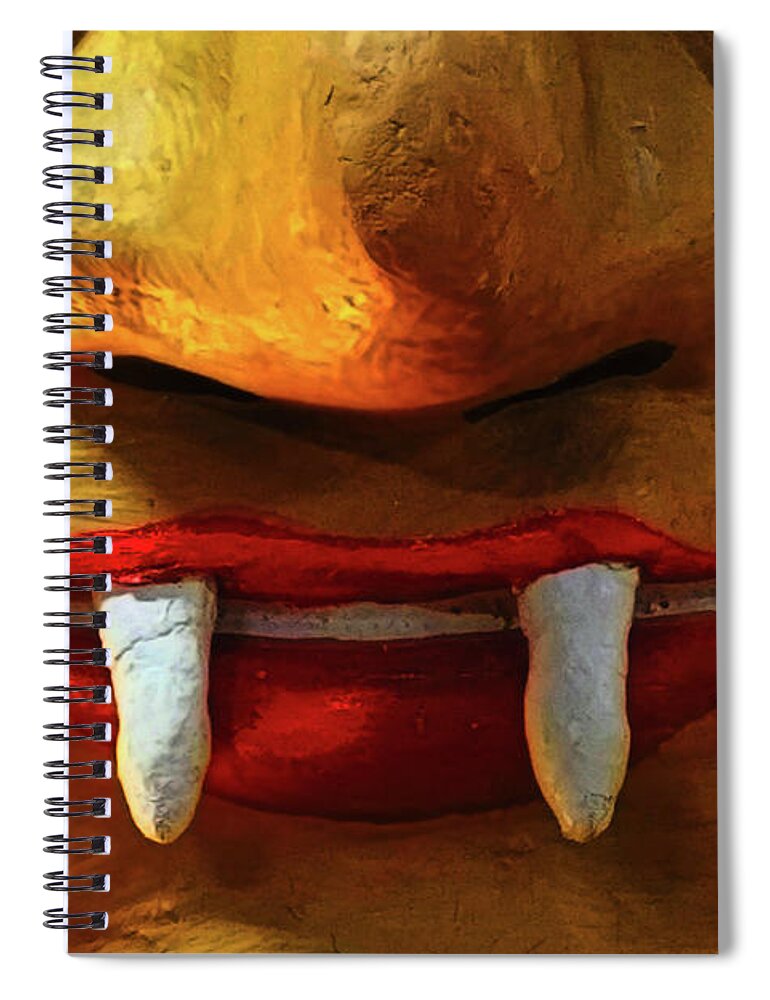 Fang Spiral Notebook featuring the photograph Fang by Lauren Leigh Hunter Fine Art Photography