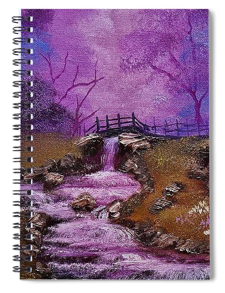  Spiral Notebook featuring the painting Fantasy by Jesse Entz
