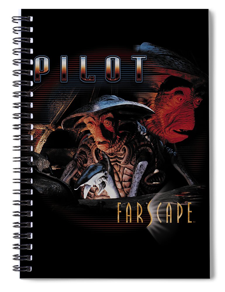 Farscape Spiral Notebook featuring the digital art Farscape Pilot by Bobby Brock