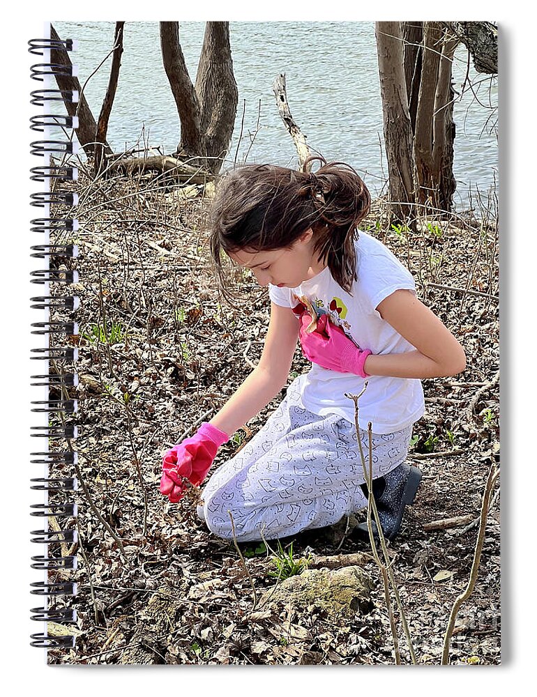 Earth Day Spiral Notebook featuring the photograph Feel Nature in your Heart by Paula Guttilla
