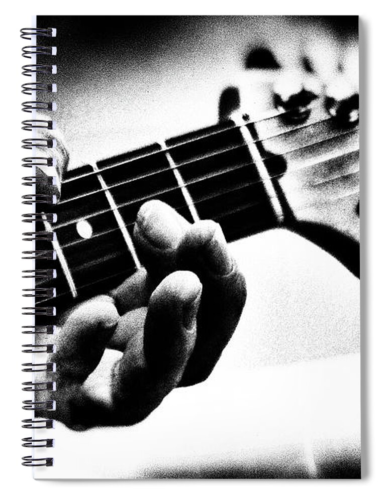 Fender Spiral Notebook featuring the photograph Fender Strat by Bob Orsillo