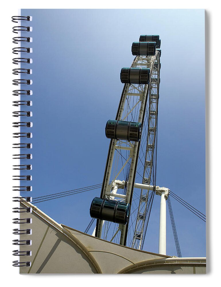 Asia Spiral Notebook featuring the photograph Ferris Wheel To The Sky by David Desautel