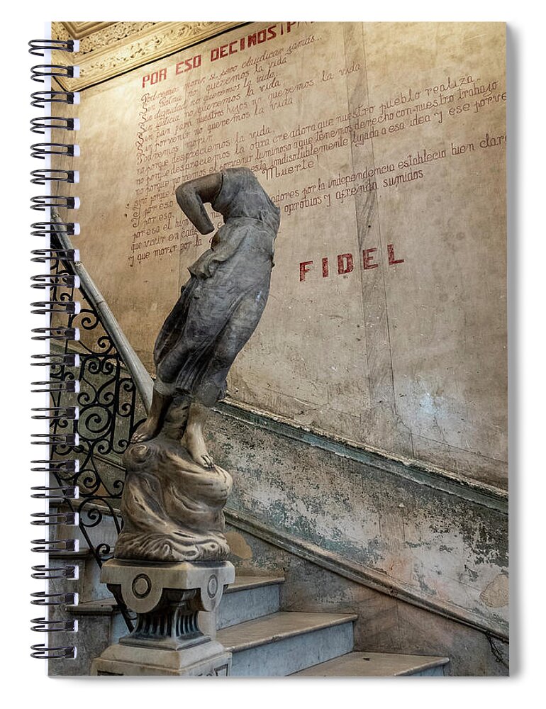 Cuba Spiral Notebook featuring the photograph Fidel by Kathryn McBride
