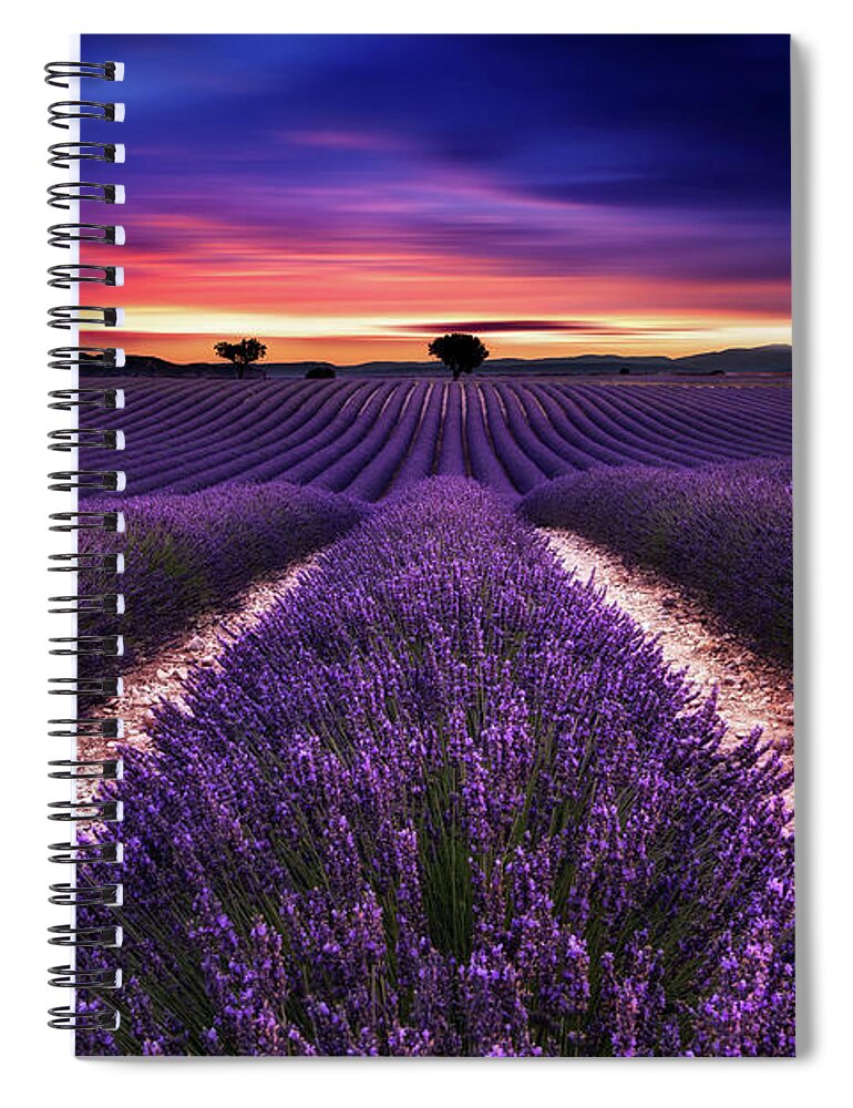 Landscape Spiral Notebook featuring the photograph Final glory by Jorge Maia