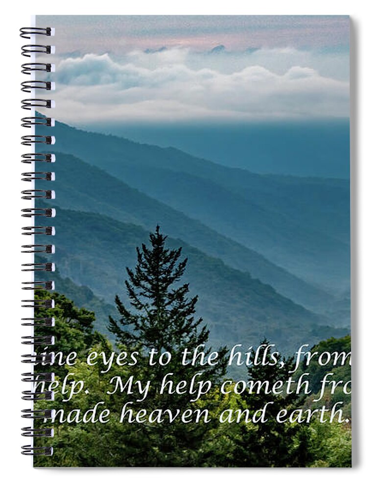 Scripture Spiral Notebook featuring the photograph Finding Help by Marcy Wielfaert