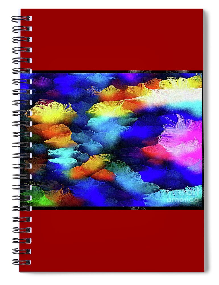 Heritage Spiral Notebook featuring the mixed media Finding Shelter in a Circle of Gratitude Number 1 A Bouquet of Humanity by Aberjhani