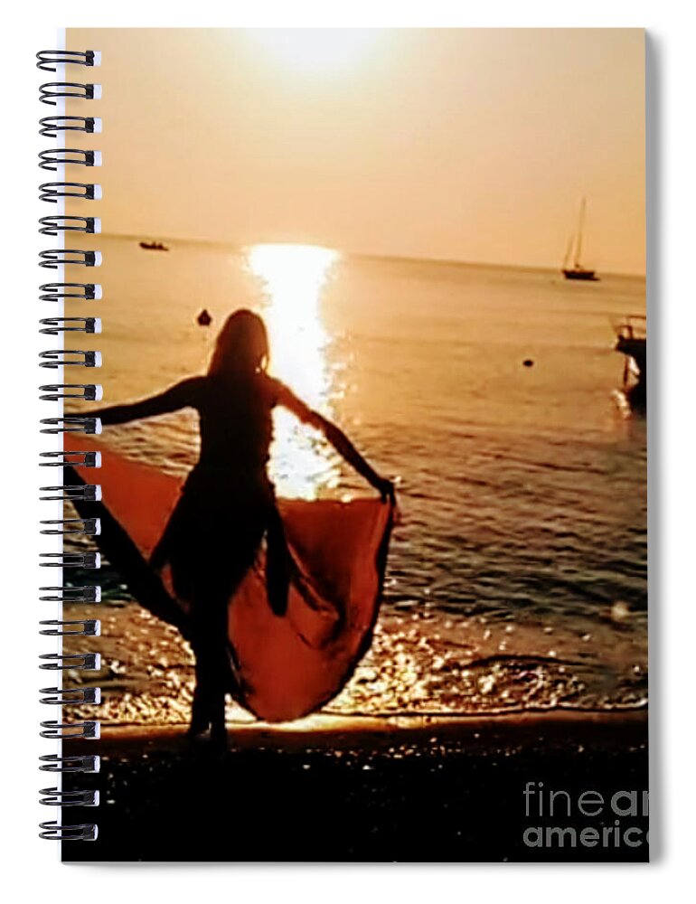 Fine Arts Prints Spiral Notebook featuring the photograph fine arts prints Beach by Yvonne Padmos