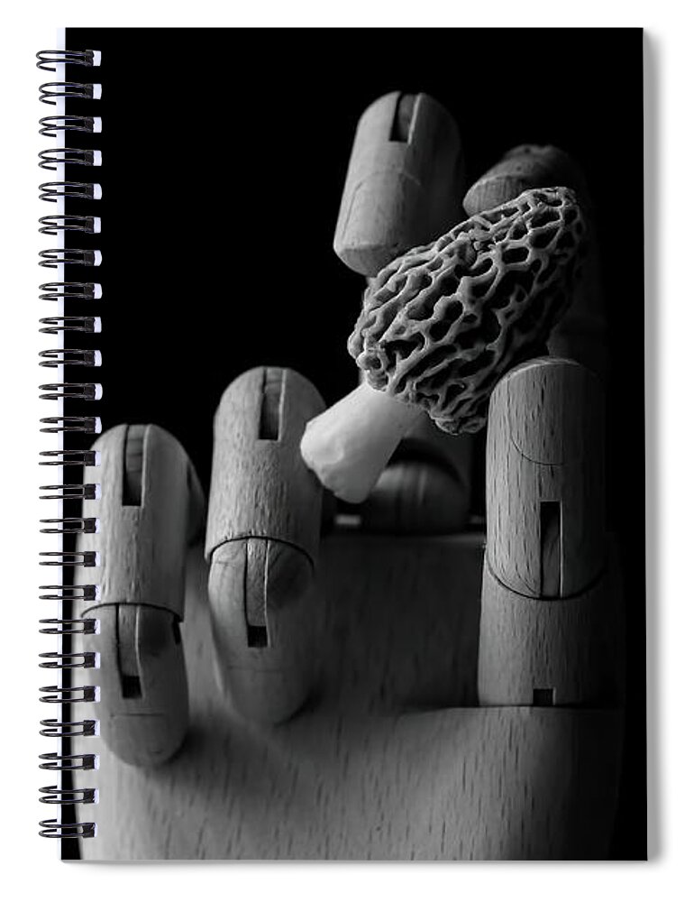 Morel Mushroom Spiral Notebook featuring the photograph Finger Food by Holly Ross