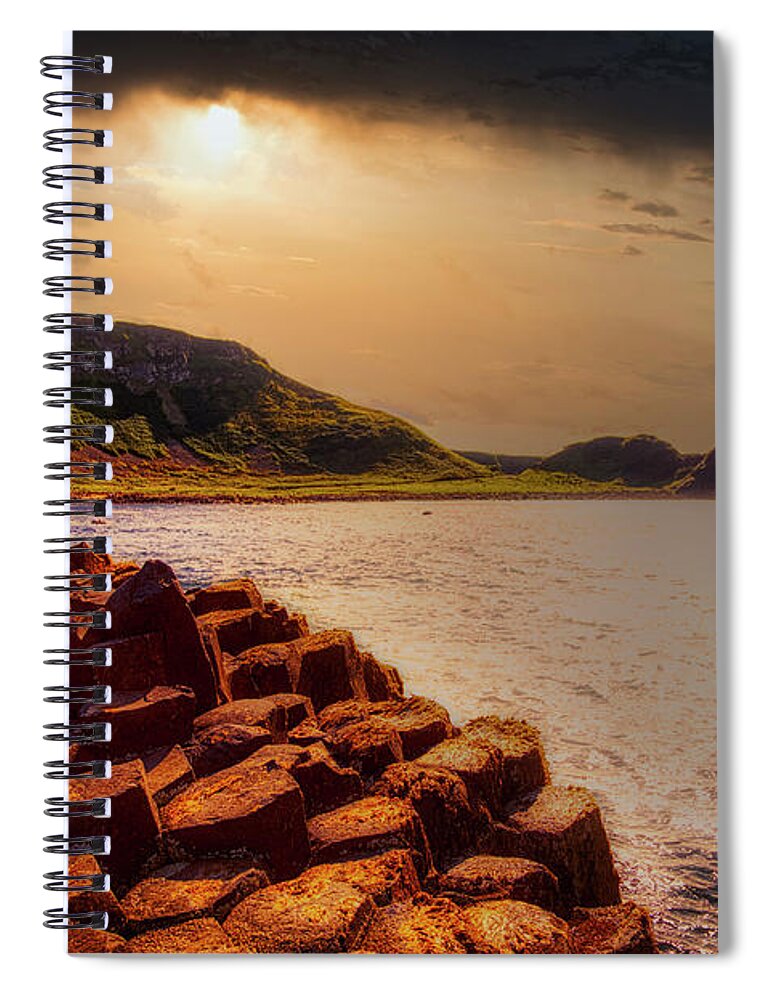 Giant's Causeway Spiral Notebook featuring the photograph Finn's Path by Kype Hills