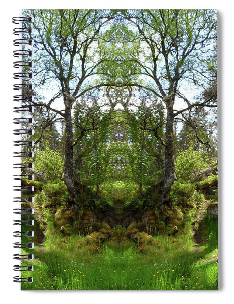 Scotland Spiral Notebook featuring the photograph Fiodh Antlers by PJ Kirk