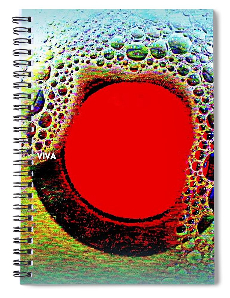Kitchen Spiral Notebook featuring the photograph Fire Burn and Cauldron Bubble by VIVA Anderson