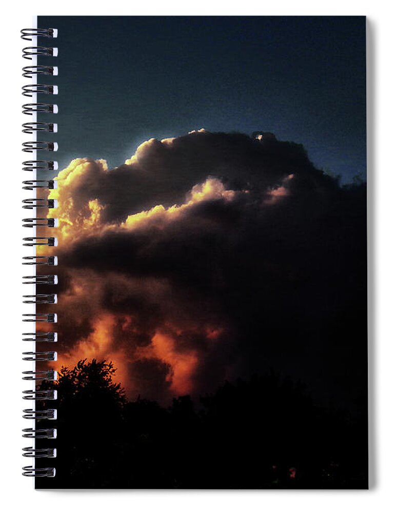 Sunset Spiral Notebook featuring the photograph Fire in the Sky by Christopher Reed