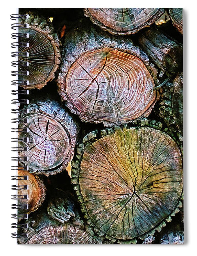 Fire Wood Spiral Notebook featuring the photograph Fire Wood by Stuart Harrison