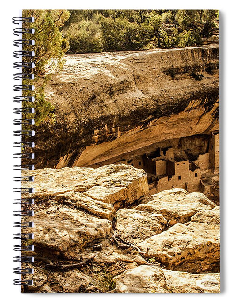 Mesa Verde National Park Spiral Notebook featuring the photograph First Light by Doug Scrima