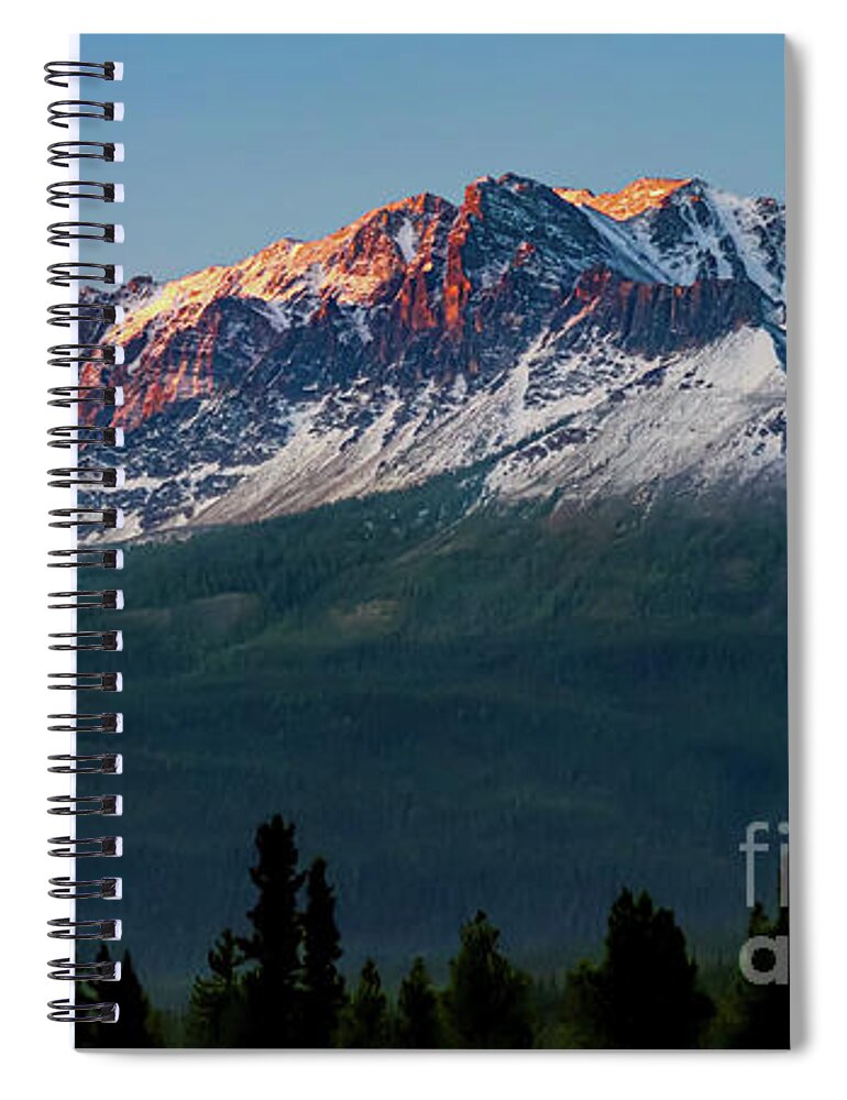 Mountains Spiral Notebook featuring the photograph First Snow by Seth Betterly