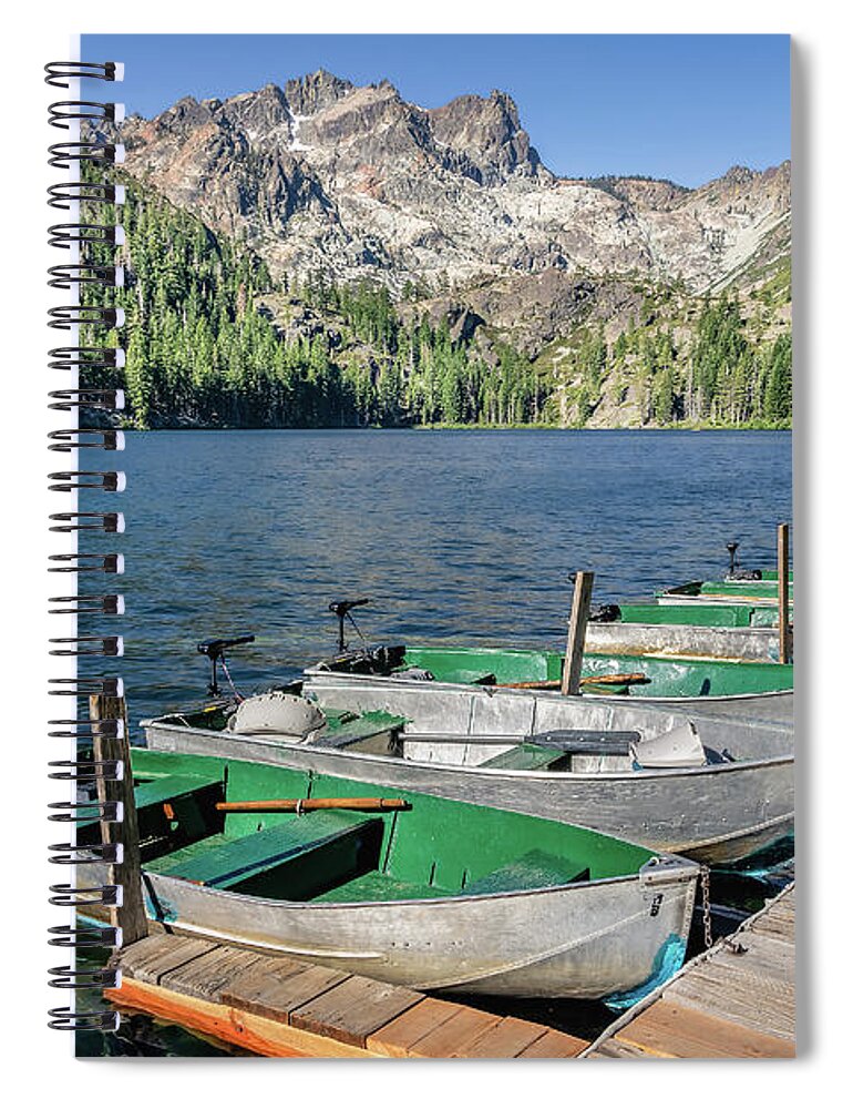 Lake Spiral Notebook featuring the photograph Fishing Boats by Gary Geddes