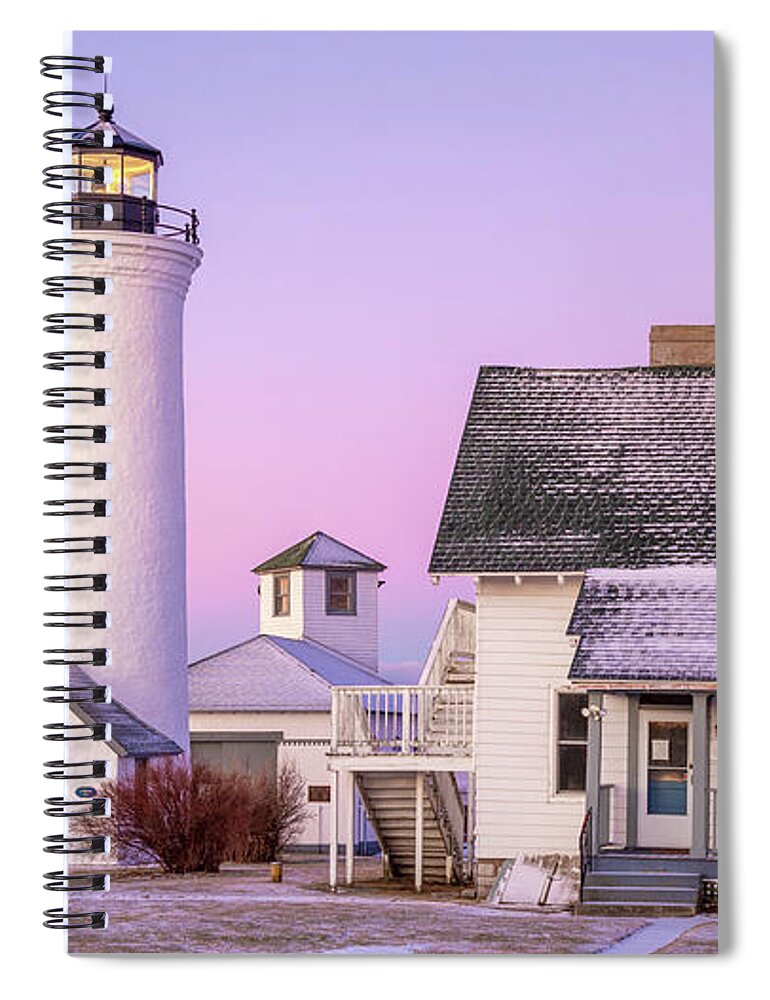 Tibbetts Point Lighthouse Spiral Notebook featuring the photograph Five Below by Rod Best