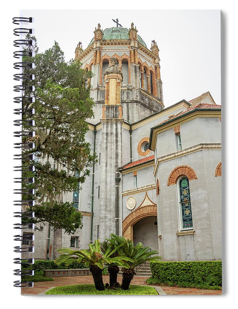 Florida Spiral Notebook featuring the photograph Flagler Memorial Presbyterian Church 3 by Cindy Robinson