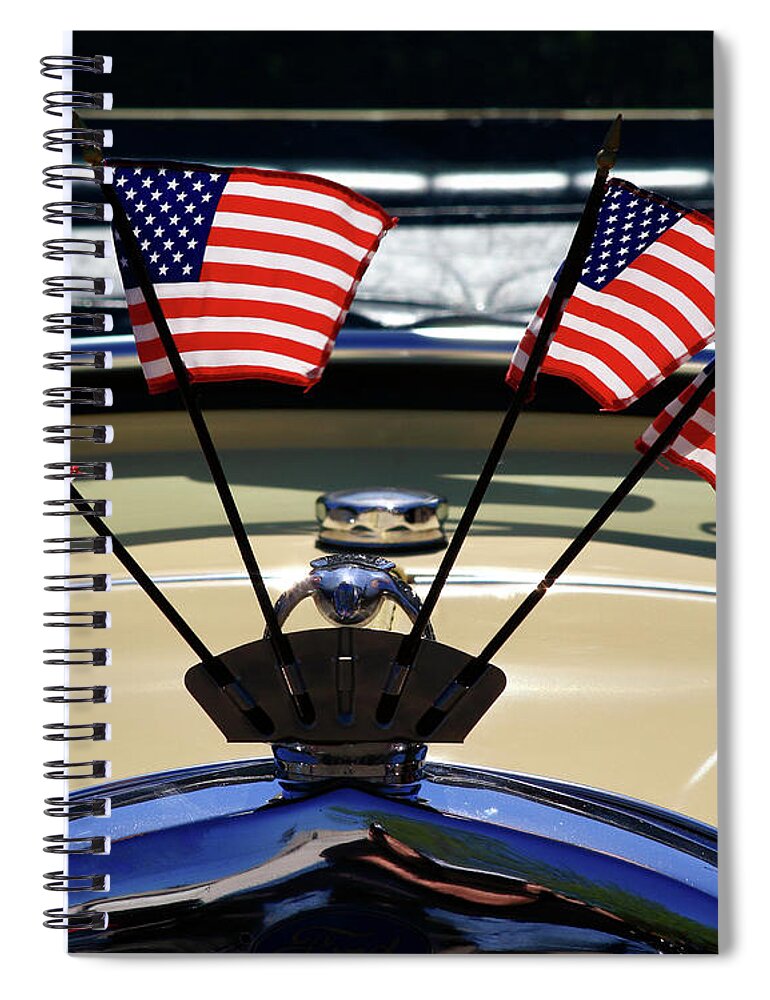 Still Life Spiral Notebook featuring the photograph Flags by Jim Feldman