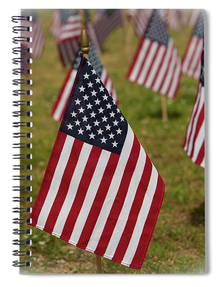 Flags Spiral Notebook featuring the photograph Flags_071 by Rocco Leone