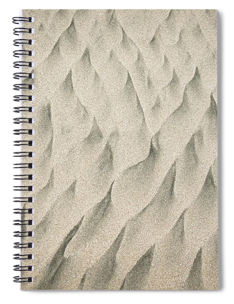 Sand Spiral Notebook featuring the photograph Flames In The Sand by Gary Geddes