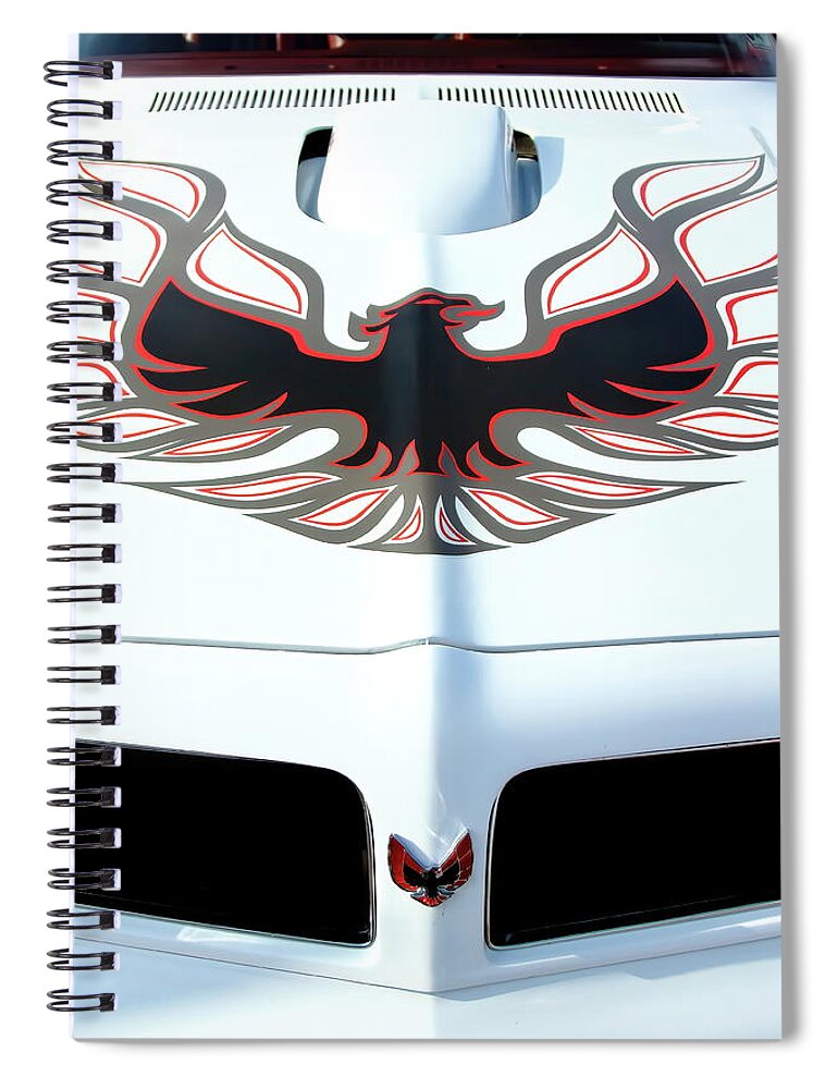 Pontiac Spiral Notebook featuring the photograph Flaming Bird by Lens Art Photography By Larry Trager