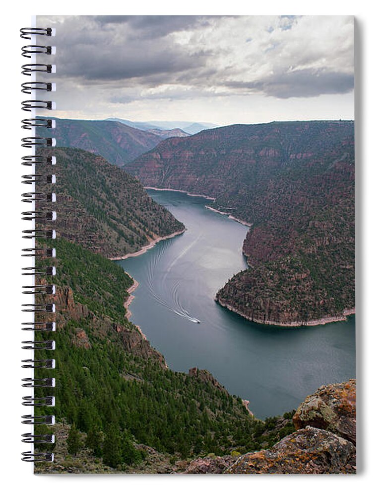Flaming Gorge Spiral Notebook featuring the photograph Flaming Gorge by Wesley Aston