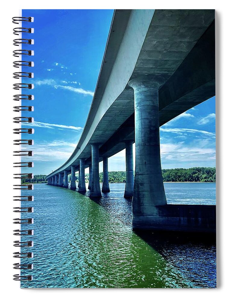 Columbia River Spiral Notebook featuring the photograph Floating By From Below by Tanya White