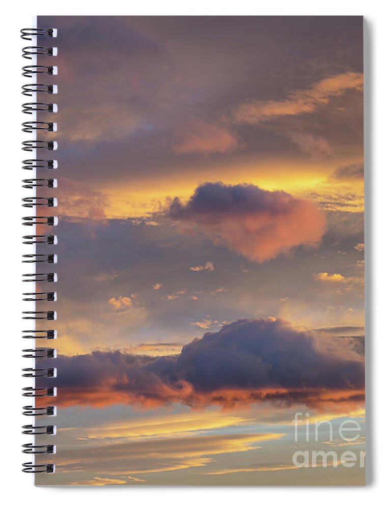 Clouds Spiral Notebook featuring the photograph Floating in the clouds by Adriana Mueller