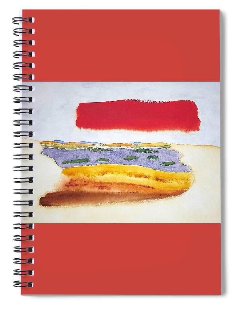 Watercolor Spiral Notebook featuring the painting Floating World by John Klobucher