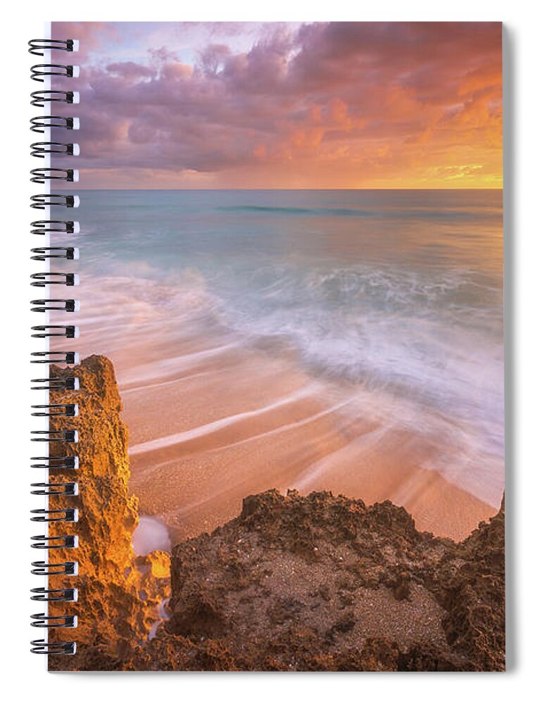 Florida Spiral Notebook featuring the photograph Florida's Coastal Canvas by Darren White
