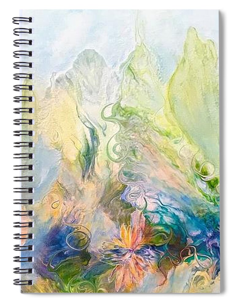 Flowers Spiral Notebook featuring the painting Flower Fantasy by Soraya Silvestri